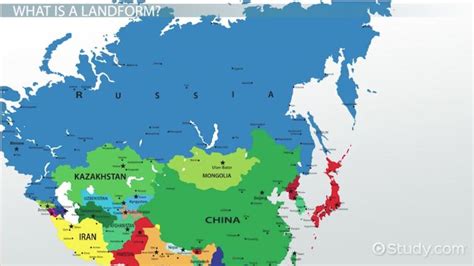 Major Landforms Of Russia And Central Asia Video And Lesson