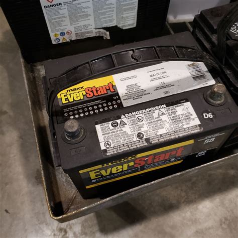 maxx everstart  cold cranking amp battery big valley auction