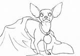 Chihuahua Coloring Dog Pages Drawing Line Kids Chiwawa Getdrawings Easy Netart Running Search sketch template