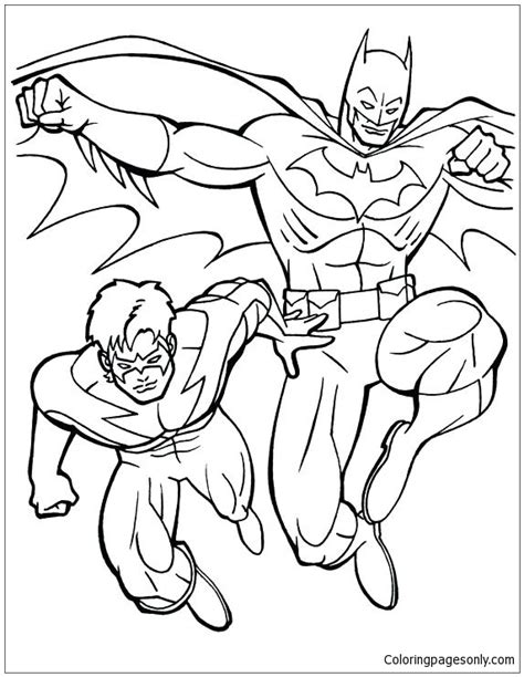 robin superhero coloring page superheroes cans super speed coloring