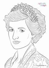 Diana Princess Colouring Pages Coloring Color Family Printable Royal Getcolorings British Getdrawings sketch template