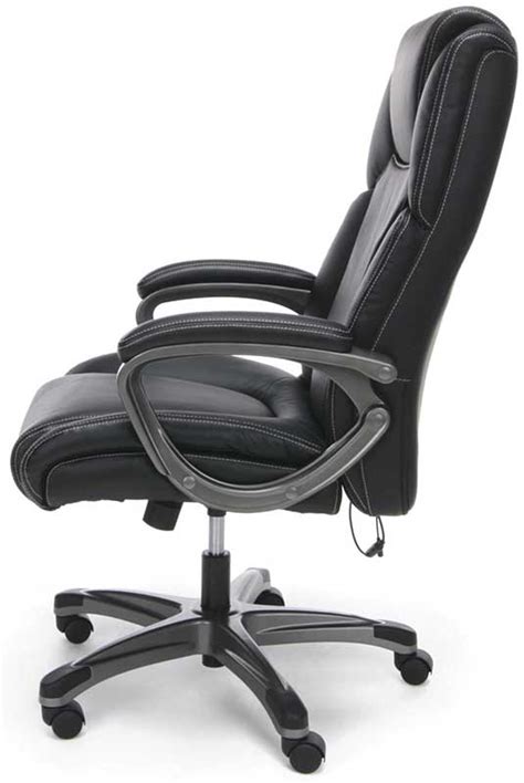 heated shiatsu massage leather office chair