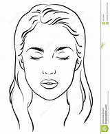 Face Printable Makeup Charts Blank Chart sketch template