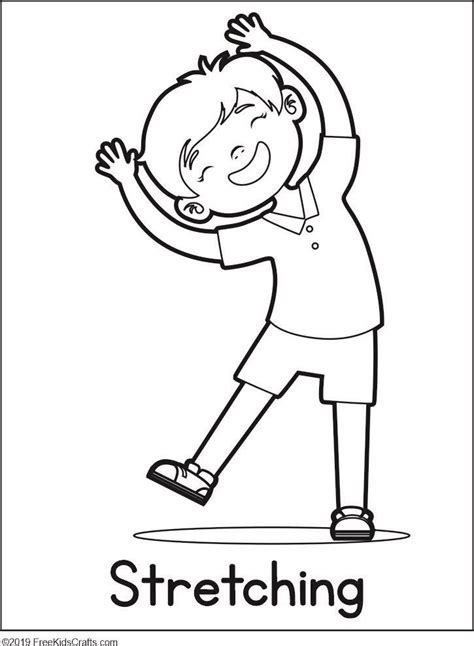 printable exercise coloring pages