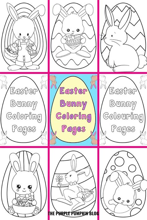 easter bunny coloring pages printable easter activities