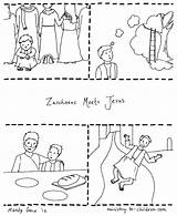Zacchaeus Story Zaccheus Lesson Luke Ministry Collector Maze sketch template