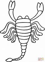Scorpion Coloring Pages Scorpions Printable Color Drawing Clipart Version Click Getdrawings Categories sketch template