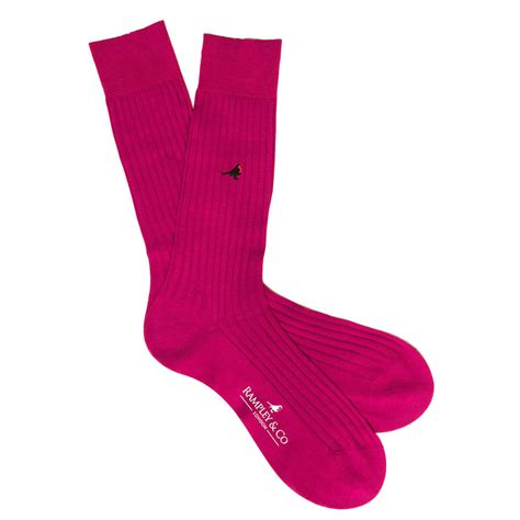 Langham Pink Dress Socks Rampley And Co