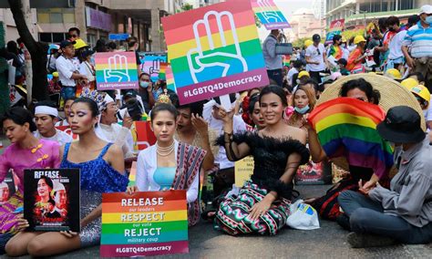Myanmar’s Lgbt Community Members Beaten Insulted During Protest