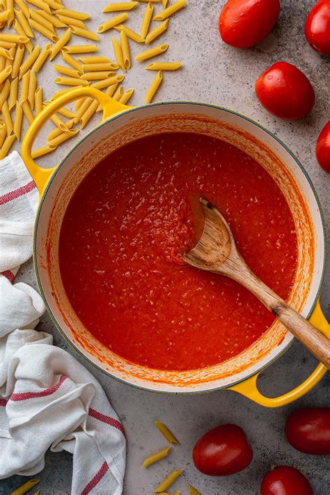 Homemade Tomato Sauce From Scratch Olivia S Cuisine