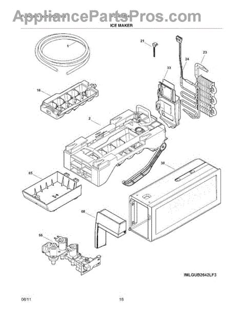 parts  frigidaire fghblf ice maker parts appliancepartsproscom