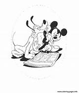 Disney Pluto Mickey Coloring Pages Licked 1060 Printable sketch template