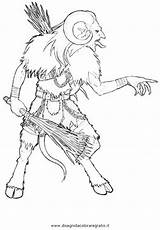 Krampus Coloring Pages Template sketch template