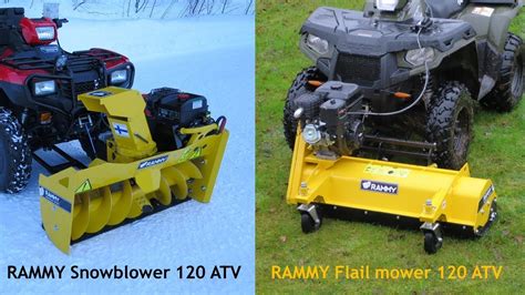 Rammy Flail Mower 120 Atv And Snowblower 120 Atv Ec