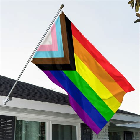 Progress Pride Rainbow Flag 3x5 Ft With Grommets Rainbow Flag Etsy