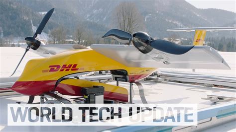 dhl drone automatically delivers packages youtube