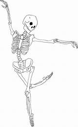 Esqueleto Dançando Scegli Bacheca sketch template