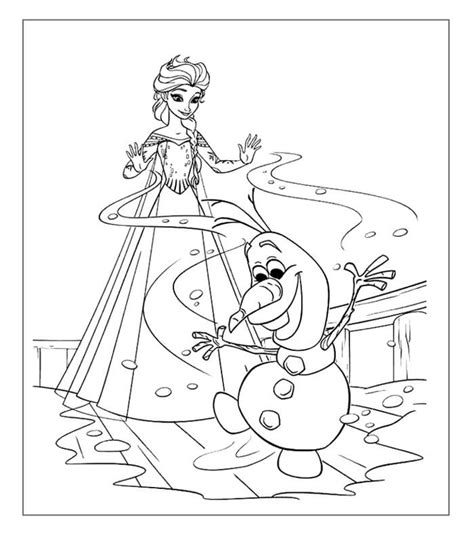 olaf frozen adventure elsa  anna  colouring pages