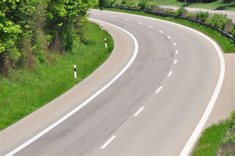road curve  stock photo image  rule highway road