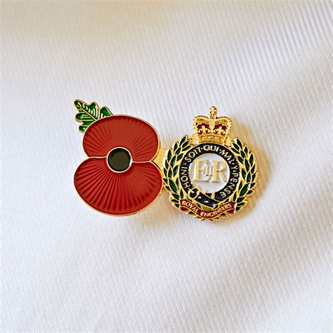 service poppy pin corps of royal engineers poppy shop uk