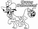 Halloween Coloring Pluto Happy Joyful Pages sketch template
