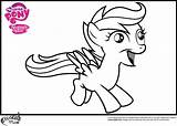 Little Scootaloo Coloring Pony Pages Mlp Minister Games Coloringhome Comments sketch template
