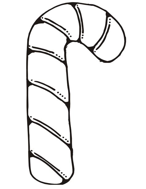 printable candy cane coloring pages