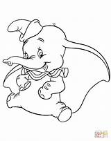 Dumbo Coloring Pages Disney Printable Lovely Colouring Cute Baby Disneyclips Characters Drawing Mouse Supercoloring Gif Mickey sketch template
