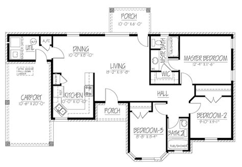 ranch style house plan  beds  baths  sqft plan   floor plans ranch ranch