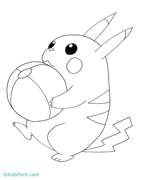 pikachu coloring pages  print