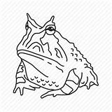 Toad Horned Drawing Template sketch template