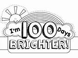 100 Days Brighter 100th Hat Certificate Im Printables Subject Kindergarten sketch template
