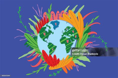 earth day  high res vector graphic getty images
