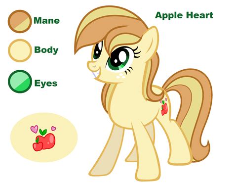 mlp apple heart applejack caramel   velveagicsentryyt  deviantart
