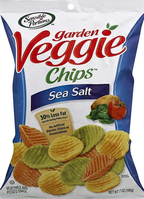update    portions garden veggie chips sea salt  oz
