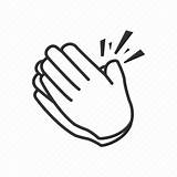 Hand Clapping Applause Clipart Clap Hands Emoji Icon Coloring Icons Transparent Pattern Clip Drawing Pages Circle Line Text Gesture Template sketch template