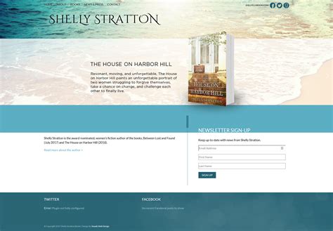 website design for shelly ellis books swank web design
