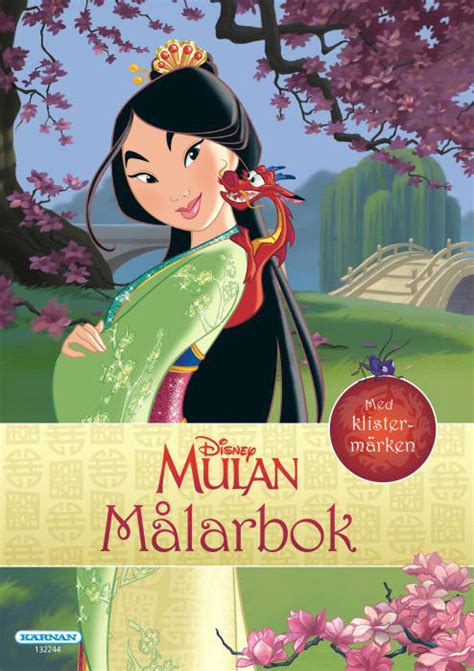 Målarbok Klistermärken Mulan 32 Sidor Från Disney Princess Åhlens