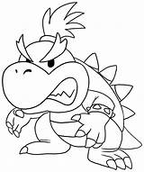 Mario Coloring Bowser Pages Bros Super Brothers Dragon Baby Jr Angry Printable Junior Print Drawing Kids Games Colouring Color Sheets sketch template