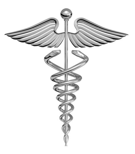 caduceus medical symbol chrome ccctc