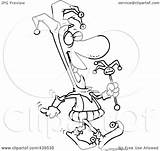 Fool Walking Toonaday Outline Royalty Illustration Cartoon Rf Clip 2021 sketch template