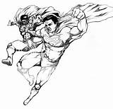 Superman Bizarro Vs Drawing Steel Man sketch template