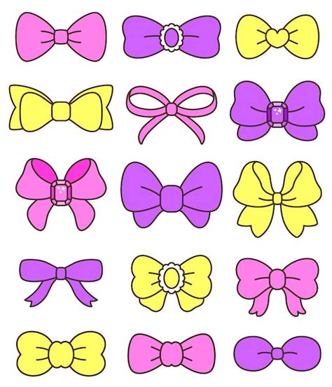 cute purple bow