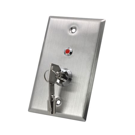 door release key switch  led indicator  mm thick  stainless steel plate