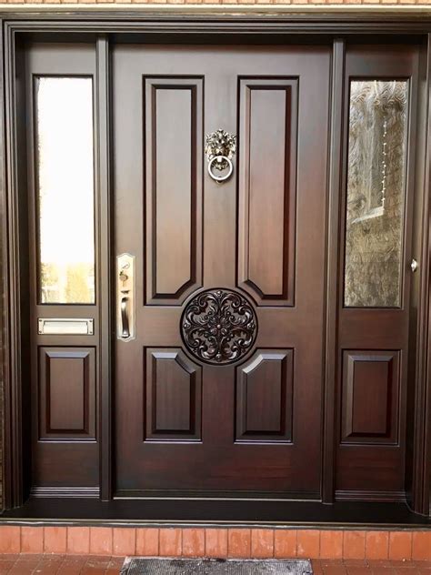 single entry doors amberwood doors  wooden main door design entrance door design front