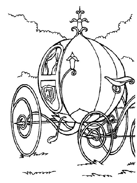 cinderella unique carriage coloring pages  kids ce printable