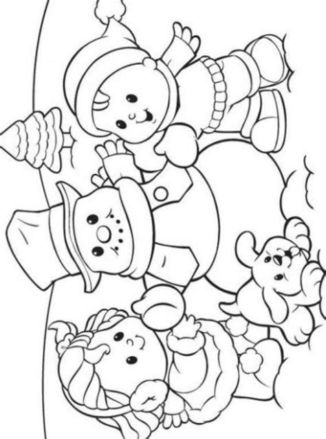 kids  funcom create personal coloring page  winter coloring page