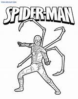 Spiderman Ausmalbilder Maschera Ragno Octavius Ragazza sketch template