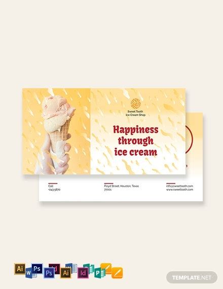 ice cream coupon template   coupons  adobe illustrator