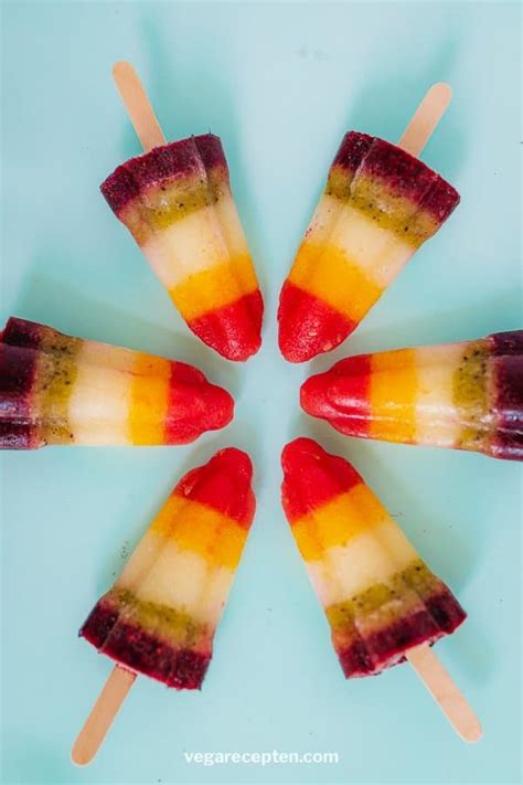 regenboog fruit ijsjes de leukste gezonde ijsjes vega recepten